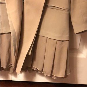 nisse Jackets & Coats - Taupe blazer with silk pleats nisse Jackets & Coats - Taupe blazer with silk pleats